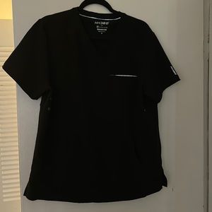 Men medium black scrub top